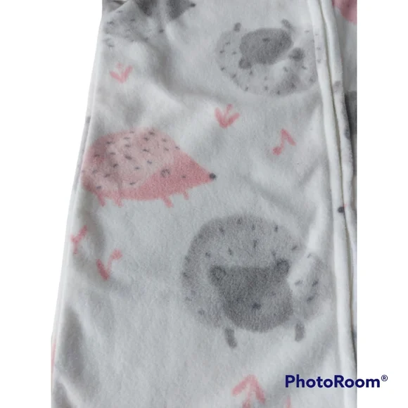 3/$20 Carter Girl Hedgehog Footie Pajama. - Picture 5 of 9